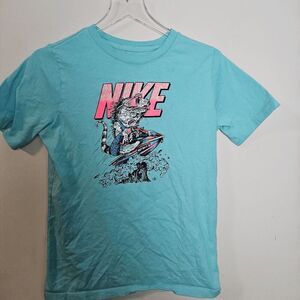 Nike Beach Sportswear Dinosaur Jetski T Shirt Boys Blue Size XL